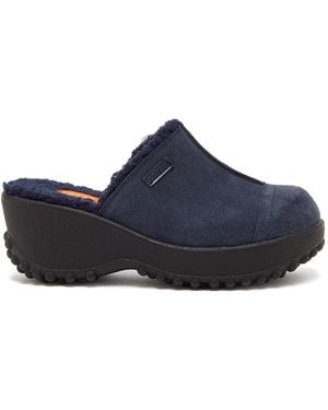 Rocket Dog Womens Fran Suede Clog - Blue