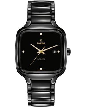 Rado True Square Automatic Diamonds Black Dial