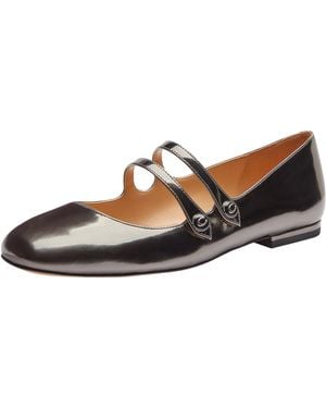COACH Winley Mary Jane Flat in Red | Lyst