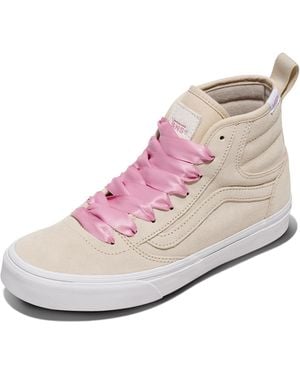 Vans Ashwood Hi Decon Shoe | High Top Fashion Sneakers With Padded Ankle Support - Pink