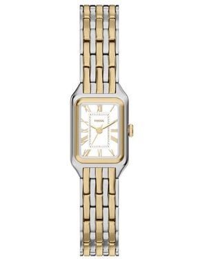 Fossil Raquel Mini Three-hand Two-tone Stainless Steel Watch - Metallic