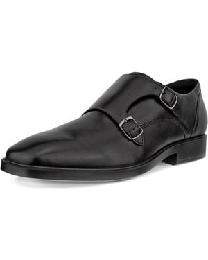 Ecco Milan Double Monk-strap Loafer - Black