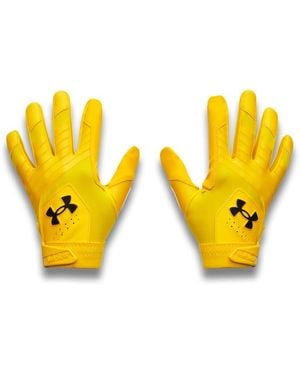 Under Armour Clean Up Baseball Gloves, - Yellow