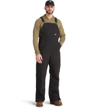 Timberland Gritman Original Fit Insulated Bib Overalls - Black