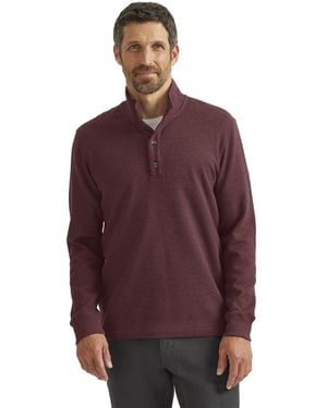 Eddie Bauer Thermal Pullover Mockneck Black Cherry - Red