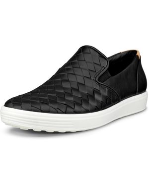 Ecco Soft 7 Woven Slip-on 3.0 Sneaker - Black