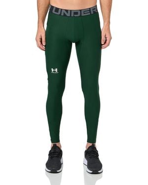 Under Armour Heatgear Armor Leggings, - Green