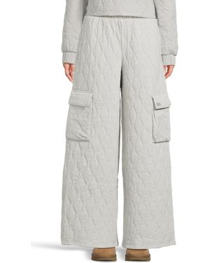 UGG Dejah Quilted Cargo Pant Casual Pants Md, Polyester - Gray