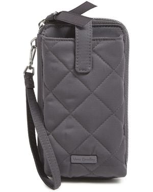 Vera Bradley Performance Twill Large Smartphone Wristlet With Rfid Protection - Gray