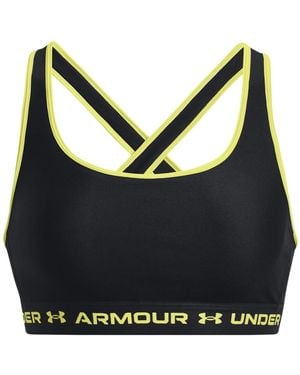 Under Armour S Crossback Mid Impact Sports Bra, - Black