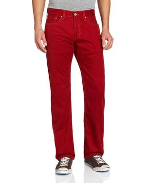 Levi's 514 Straight Fit Cut Jeans - Red