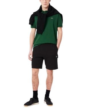 Lacoste Cotton Fleece Cargo Shorts - Green