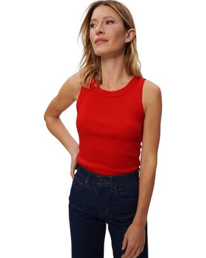 Michael Stars Paloma Wide Binding Tank - Red