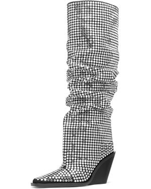 Michael Kors Noemie Heeled Boot - Gray