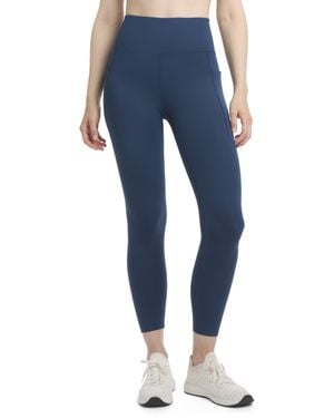 Danskin Satin Stitch Shaped Back 7/8 Leggings - Blue