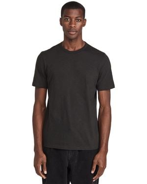 Theory Essential Cosmos Slub Cotton Tee - Black