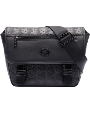 Lacoste Nomogramme Small Flap Close Messenger Bag - Black