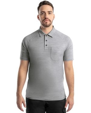 Wrangler Performance Workwear Short Sleeve Polo Shirt - Gray