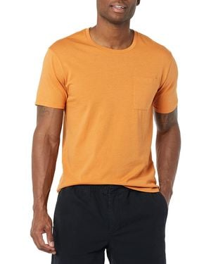 Goodthreads Short-sleeved Crewneck Cotton T-shirt - Orange