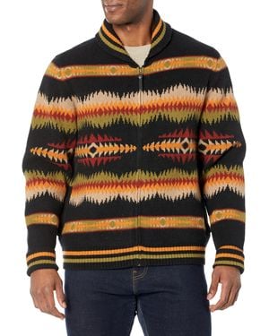 Pendleton Lambswool Cardigan - Orange