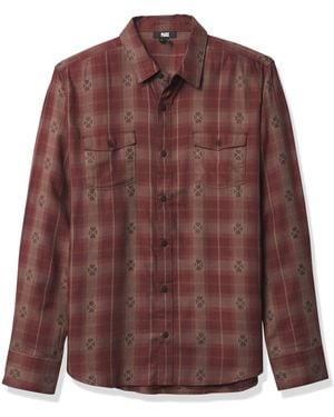 PAIGE Everett Button Down Shirt - Red