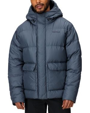 Marmot Stockholm 700 Fill Down Puffer With Hood - Blue