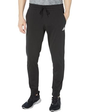 adidas Standard Essentials Single Jersey Tapered Cuff Pants - Black