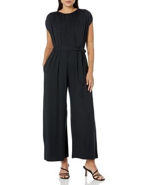 Velvet By Graham & Spencer Velvet By Graham And Spencer Norah Sleeveless Tie Jumpsuit - Blue