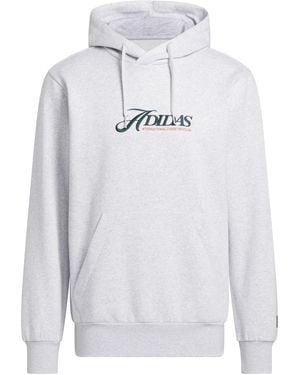 adidas Country Club Graphic Hoodie - White