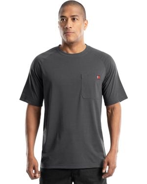 Wrangler Riggs Short Sleeve Upf Protection Raglan Tee Shirt - Gray