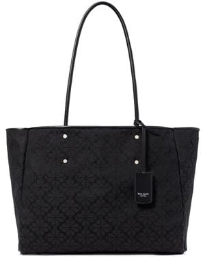 Kate Spade Spade Flower Jacquard Large Everything Tote - Black