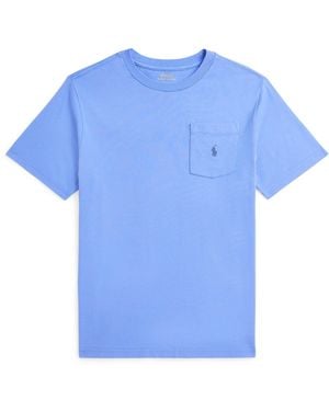 Polo Ralph Lauren Cotton Jersey Pocket Tee - Blue