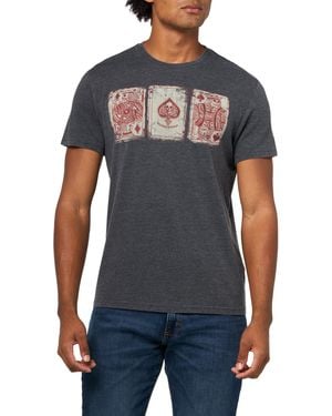 Lucky Brand Poker Cards Tee - Blue