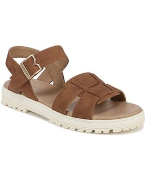 Dr. Scholls Dr. Scholl's S Take Five Flat Sandal Honey Brown 7.5 M