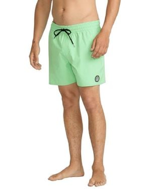 Volcom Standard Lido Solid 16" Swim Surf Trunk - Green