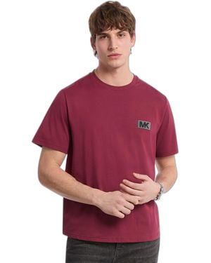 Michael Kors Dot Mk Logo Tee - Red