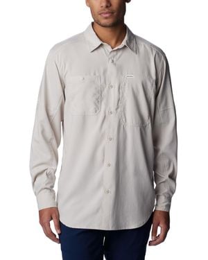 Columbia Silver Ridge Utility Lite Long Sleeve Hiking Shirt - Gray