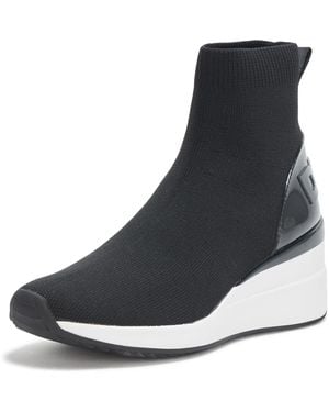 DKNY Permila Hightop Wedge Sneaker - Black