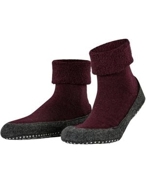 FALKE Hausschuh-Socken Cosyshoe M HP Wolle rutschhemmende Noppen 1 Paar - Lila