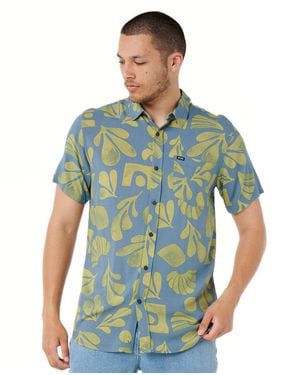Rip Curl Fun Times Short Sleeve Shirt - Blue