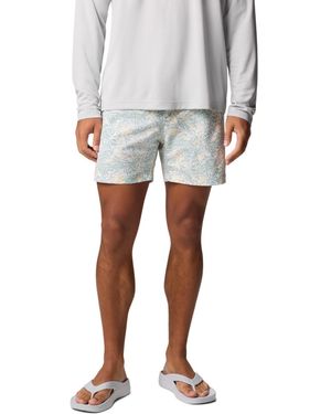 Columbia Pfg Rambler Printed Water Short - Gray
