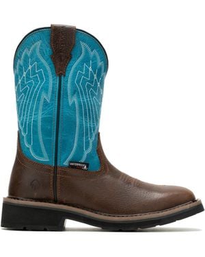 Wolverine Rancher Eagle Waterproof Steel Toe 10" - Blue