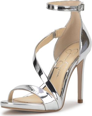 Jessica Simpson Rayli Ankle Strap Heeled Sandal - Natural