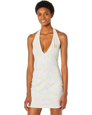 PUMA Classics Summer Resort All Over Print Halterneck Dress - Multicolor