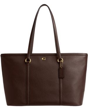 COACH Legacy Zip Tote - Brown