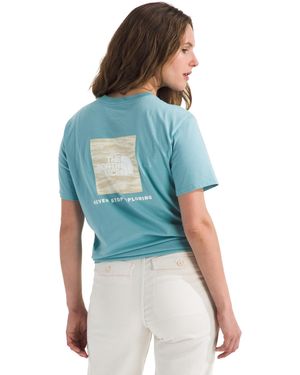 The North Face Evolution Edge Of Light Box Nse Short-sleeve Tee—graphic - Blue