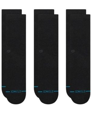Stance Icon Crew Socks 3-pack For And - Black