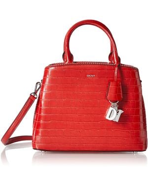 DKNY Paige Medium Satchel - Red