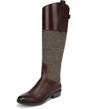 Sam Edelman Penny Equestrian Boot Brown Multi Tweed