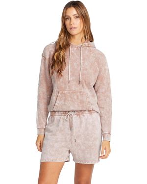 Volcom Truly Stoked Elastic Waist Fleece Sweat Short - Pink